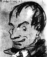 Charles Baudelaire dessiné par Nadar